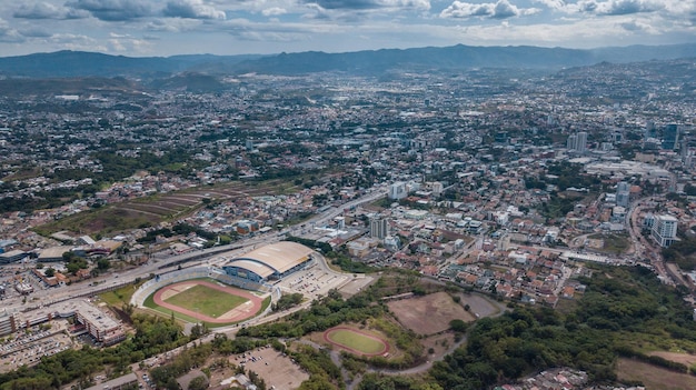 Zdjęcie zdjęcia lotnicze z tegucigalpa honduras