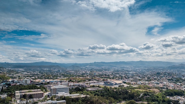 Zdjęcie zdjęcia lotnicze z tegucigalpa honduras