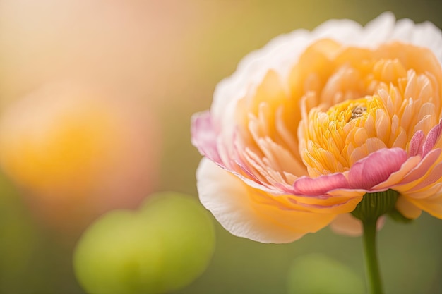 Zdjęcia makro Ranunculus są generatywne