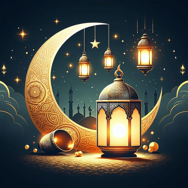 Zdjęcie zdjęcia ramadanu zdjęcia tła świętują święty miesiąc z naszym eleganckim ramadanem