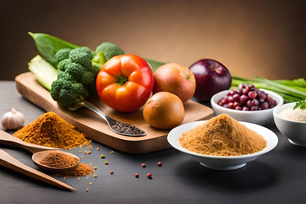 Zdjęcie zdjęcia składników do wyboru zdrowej żywności