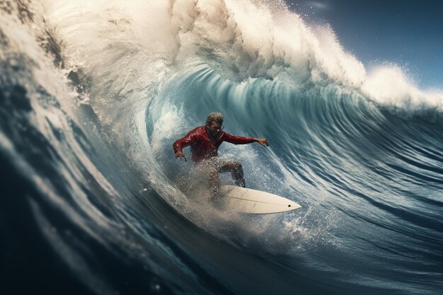 Zdjęcia surferów w akcji