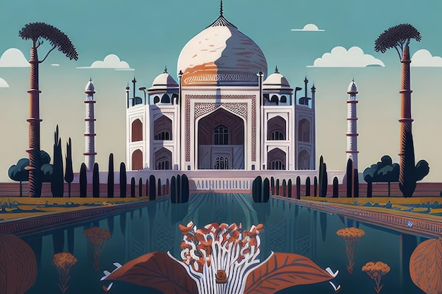 zdjęcia Taj Mahal w Indiach z okazji obchodów indyjskiego dnia niepodległości