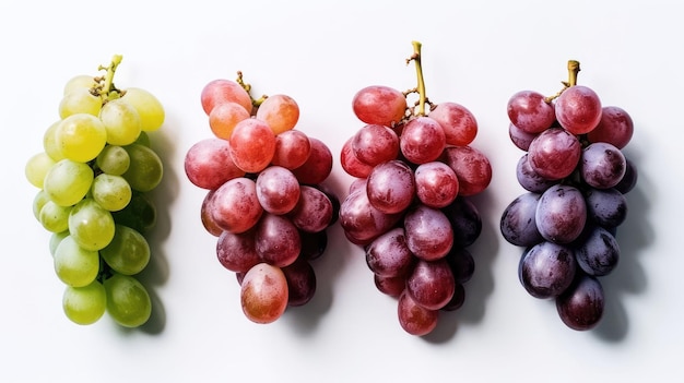 Zdjęcia tła winogron Kolory naturalne tło jasne Generatywne Ai