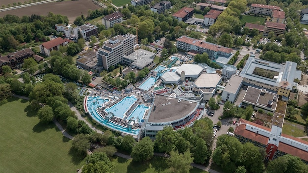 Zdjęcia z drone de Bad Fussing en Passau, Bayern Deutschland.