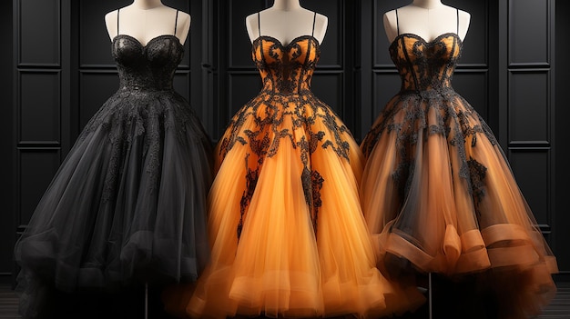 Zdjęcie 3D ładnych sukienek dla dziewczynki