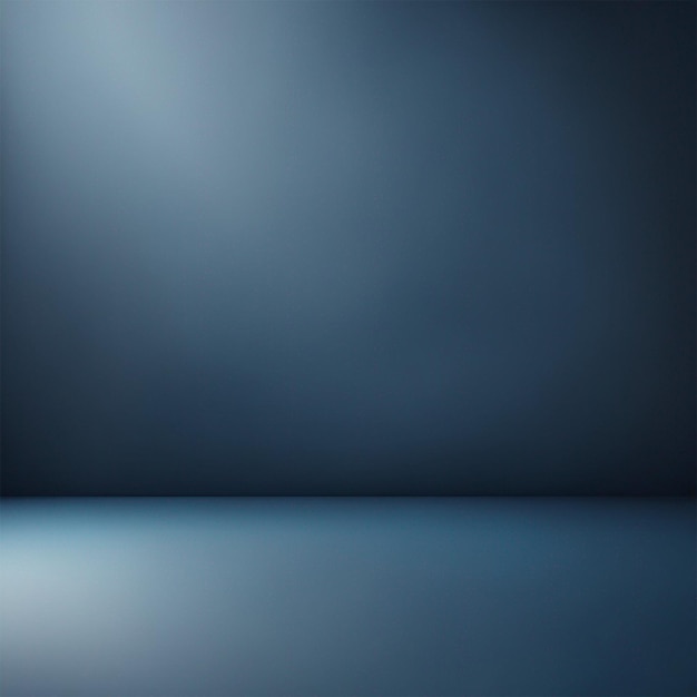 Zdjęcie abstrakcyjne luksusowe gradientowe niebieskie tło z generatorem czarnych winiet studyjnych ai
