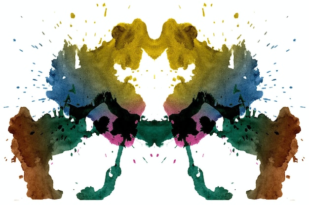 Zdjęcie zdjęcie abstrakcyjnego mózgu kolorowego zdjęcie