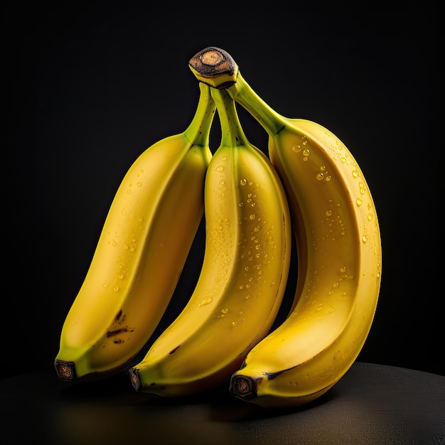zdjęcie banana na czarnym tle