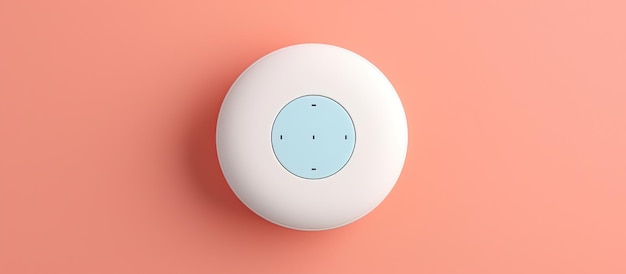 Zdjęcie białego przełącznika światła na żywej różowej ścianie oferującego minimalistyczny i nowoczesny dotyk dla każdego