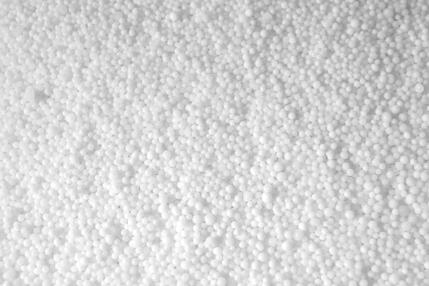Zdjęcie białej tekstury salpetry składa się z wielu małych kulek