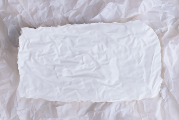 zdjęcie biały zmięty papier tekstura tło przestrzeń projektowa ton bieli