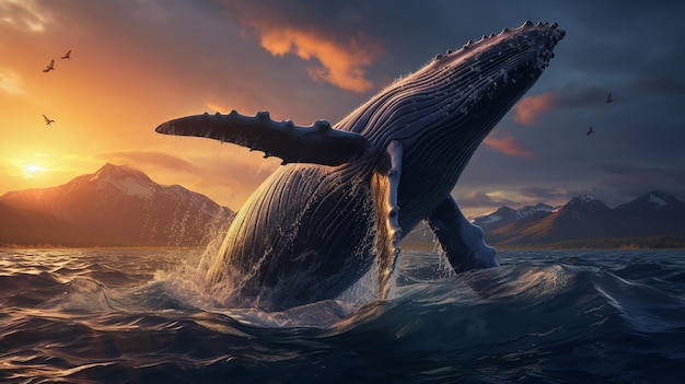 Zdjęcie błękitnego wieloryba