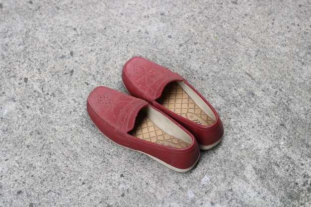 Zdjęcie butów women39s ciemnoczerwonych