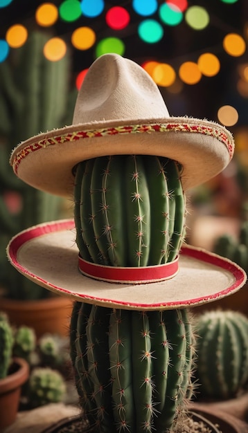 Zdjęcie Cinco De Mayo z kaktusem Sombrero
