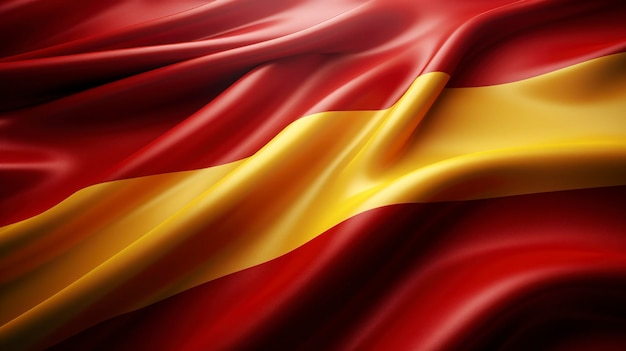 Zdjęcie flagi Hiszpanii z czerwonymi i żółtymi paskami