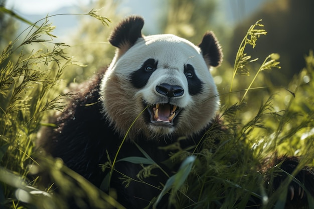 Zdjęcie generatywnej sztucznej inteligencji Panda Natural Light