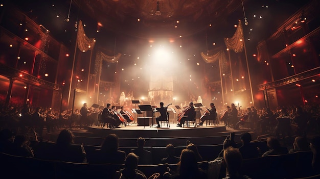 Zdjęcie hariny koncertowej w oprawie muzyki klasycznej