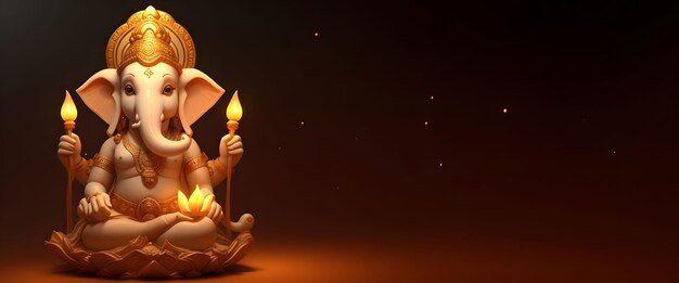 Zdjęcie zdjęcie hinduskiego boga ganesha ganesha idol