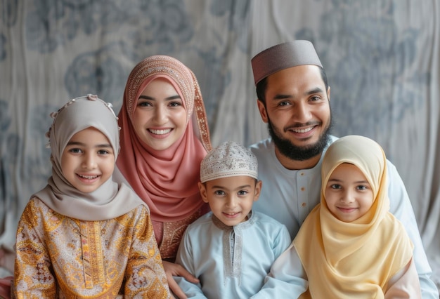 Zdjęcie islamskiej rodziny