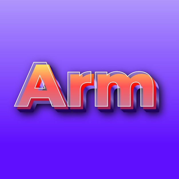 Zdjęcie karty z efektem ArmText JPG, gradientowe fioletowe tło