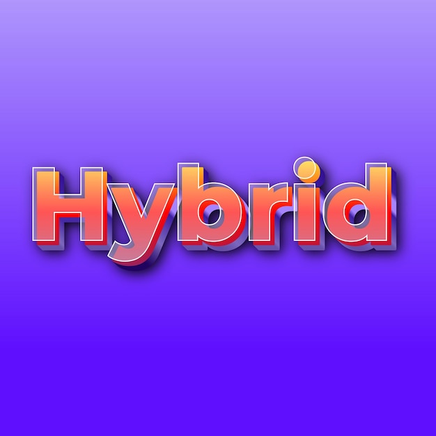 Zdjęcie zdjęcie karty z efektem hybridtext jpg, gradientowe fioletowe tło