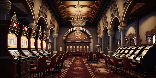 Zdjęcie kasyna z automatami do gry