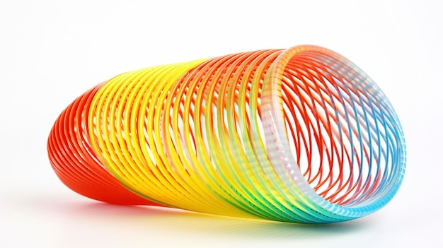 Zdjęcie Klasycznego Zabawki Slinky W Pełnej Długości
