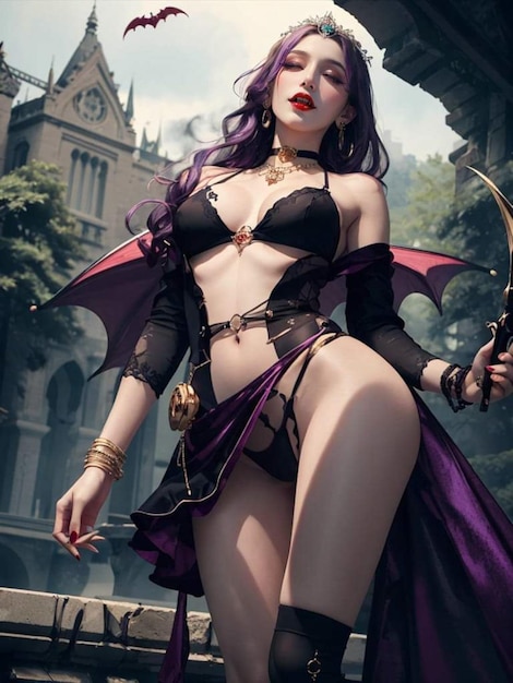 zdjęcie kobiety ubranej jak wampir