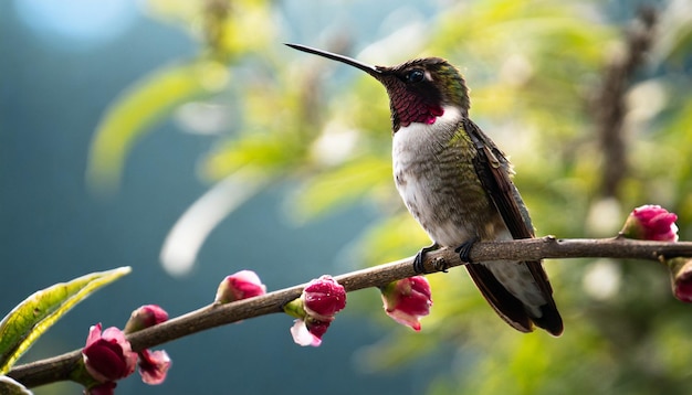 Zdjęcie kolibra w locie
