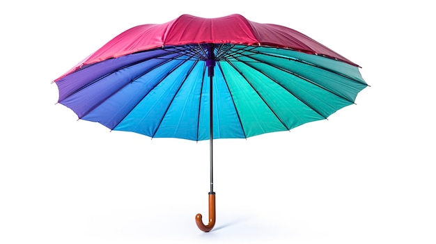 Zdjęcie kolorowego parasola koktajlowego w pełnej długości