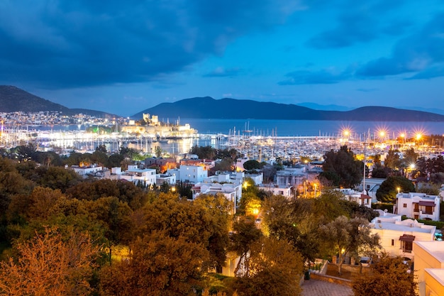 Zdjęcie koncepcji turystyki i wypoczynku w Turcji w Bodrum