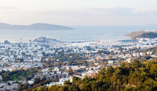 Zdjęcie koncepcji turystyki i wypoczynku w Turcji w Bodrum