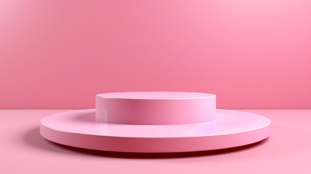 Zdjęcie kreatywnej aranżacji podium produktu na minimalistycznej scenie