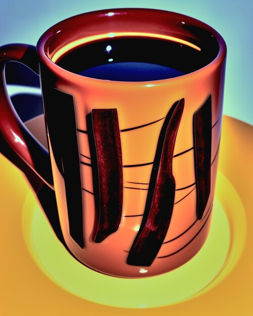 Zdjęcie zdjęcie kubka z kawą
