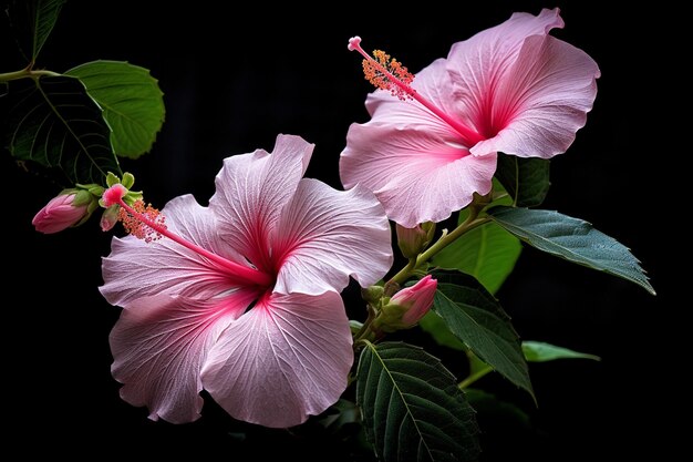 Zdjęcie zdjęcie kwiatów hibiskusa haven