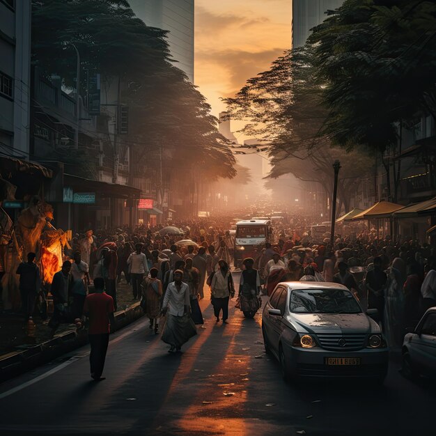 Zdjęcie ludzi w Dżakarcie