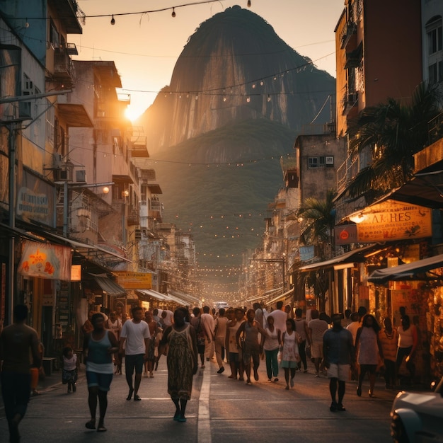 Zdjęcie ludzi w Rio de Janeiro