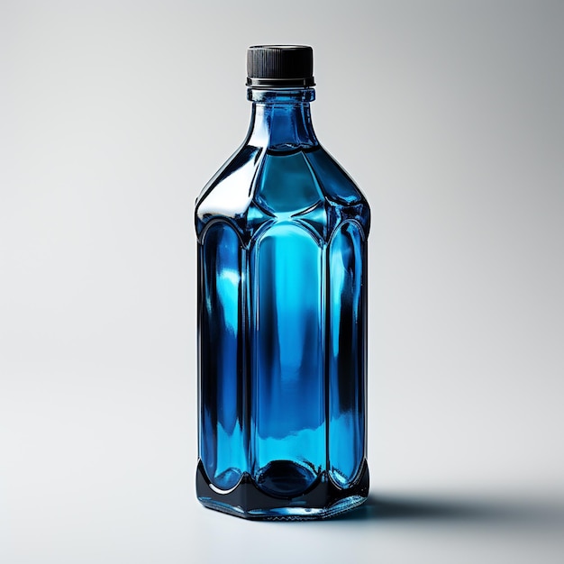Zdjęcie zdjęcie makiety butelki z rozpylaczem dezynfekującym na izolowanym tle