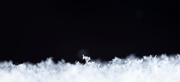 Zdjęcie Małego Płatka śniegu Wykonanego Podczas Opadów śniegu