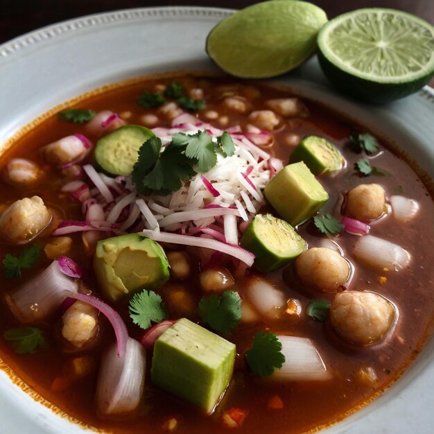 Zdjęcie meksykańskiej kuchni pozole