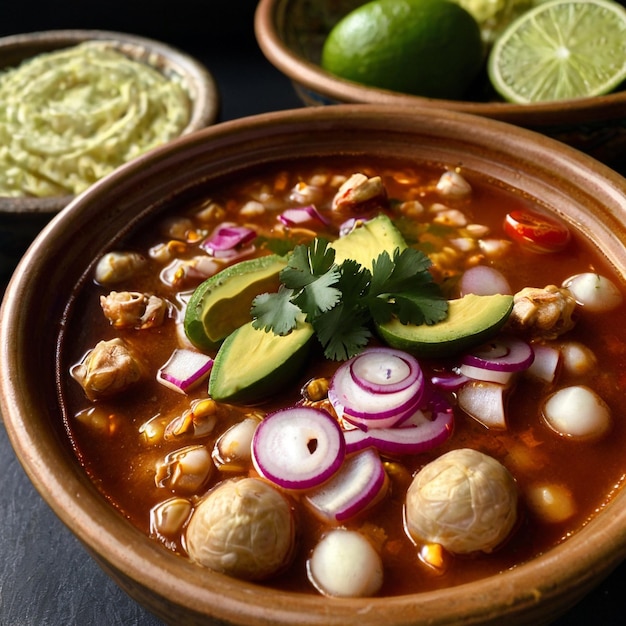 Zdjęcie meksykańskiej kuchni pozole