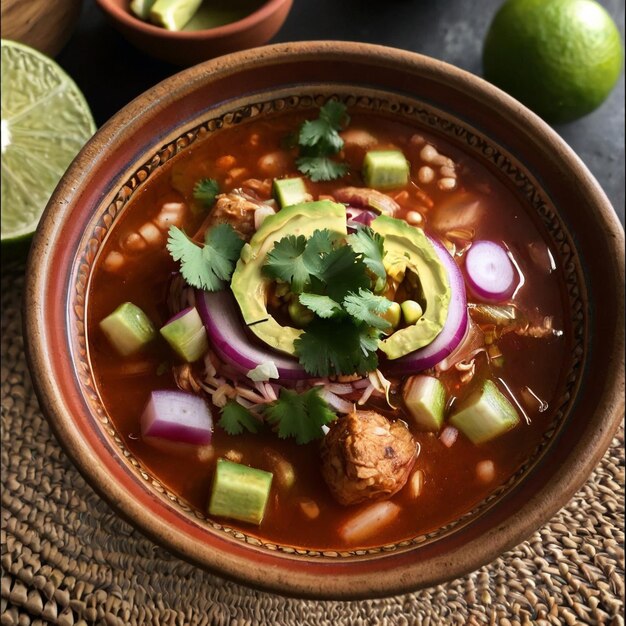 Zdjęcie meksykańskiej kuchni pozole