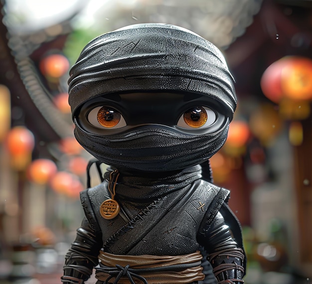 Zdjęcie zdjęcie mini-ninja, kreskówki