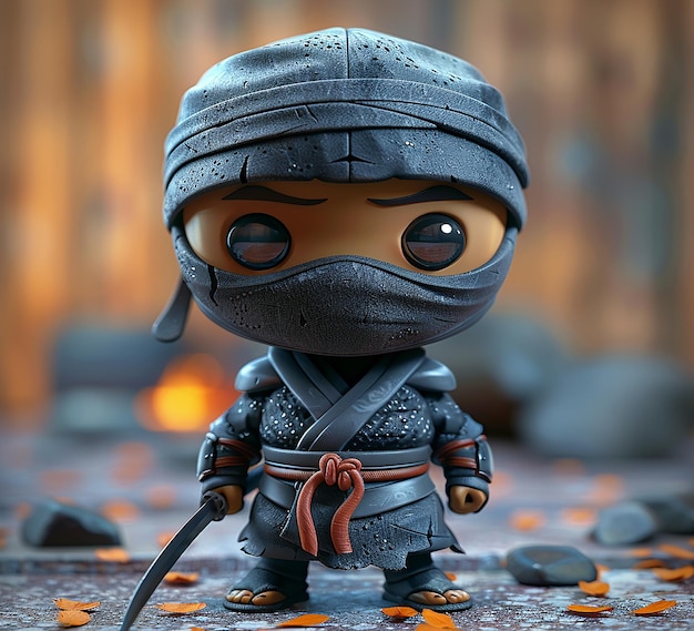 zdjęcie mini-ninja, kreskówki