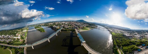 Zdjęcie mostów powietrznych w Chattanooga