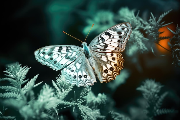 Zdjęcie motyla z odwróconym efektem
