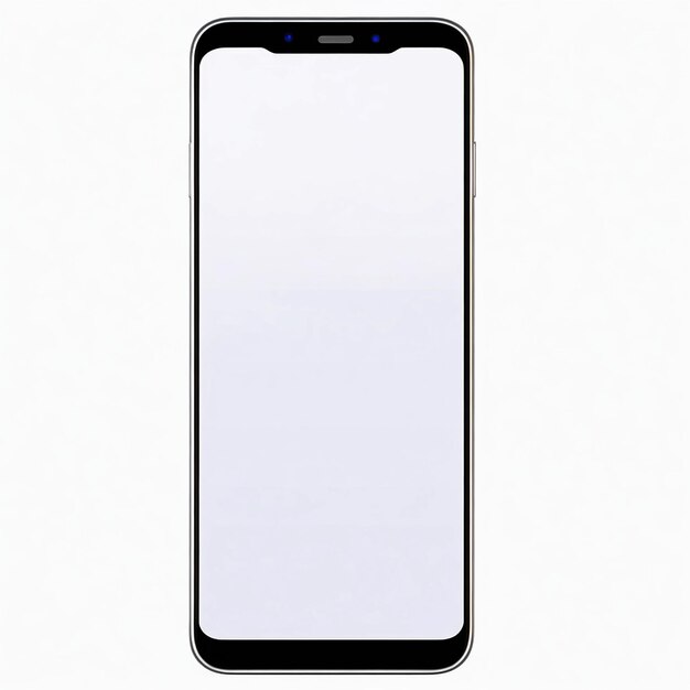 Zdjęcie na białym tle w stylu makiety smartfona
