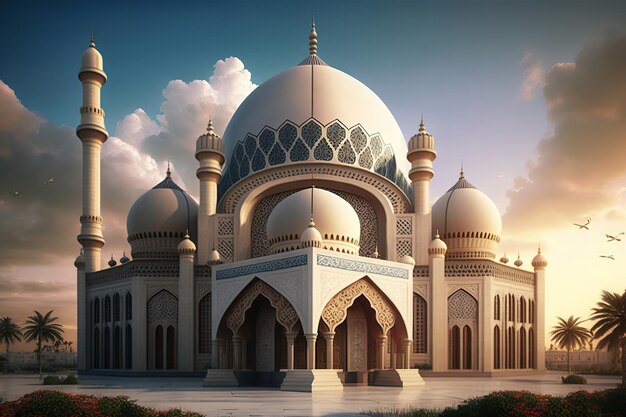 Zdjęcie najlepszego krajobrazu meczetu