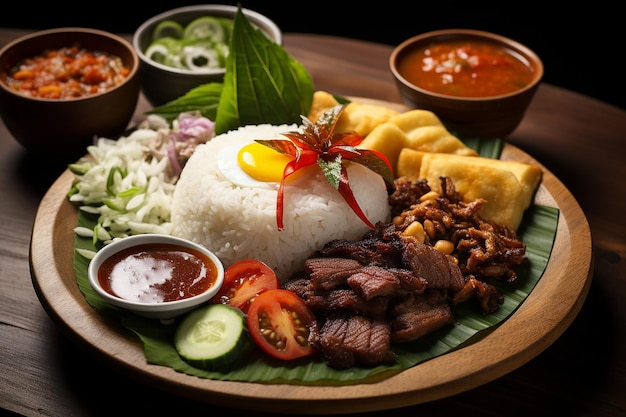 Zdjęcie nasi gudeg, charakterystyczne danie z ryżu z jogjakarty